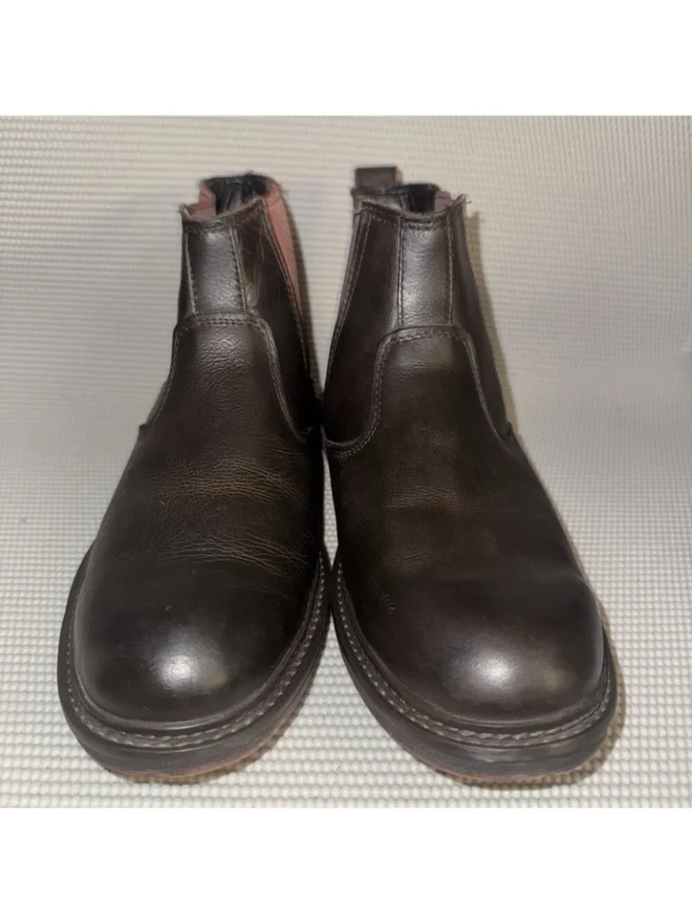 Timberland Vintage Side Brown Leather Laceless Chelsea Boots Men’s Size 9